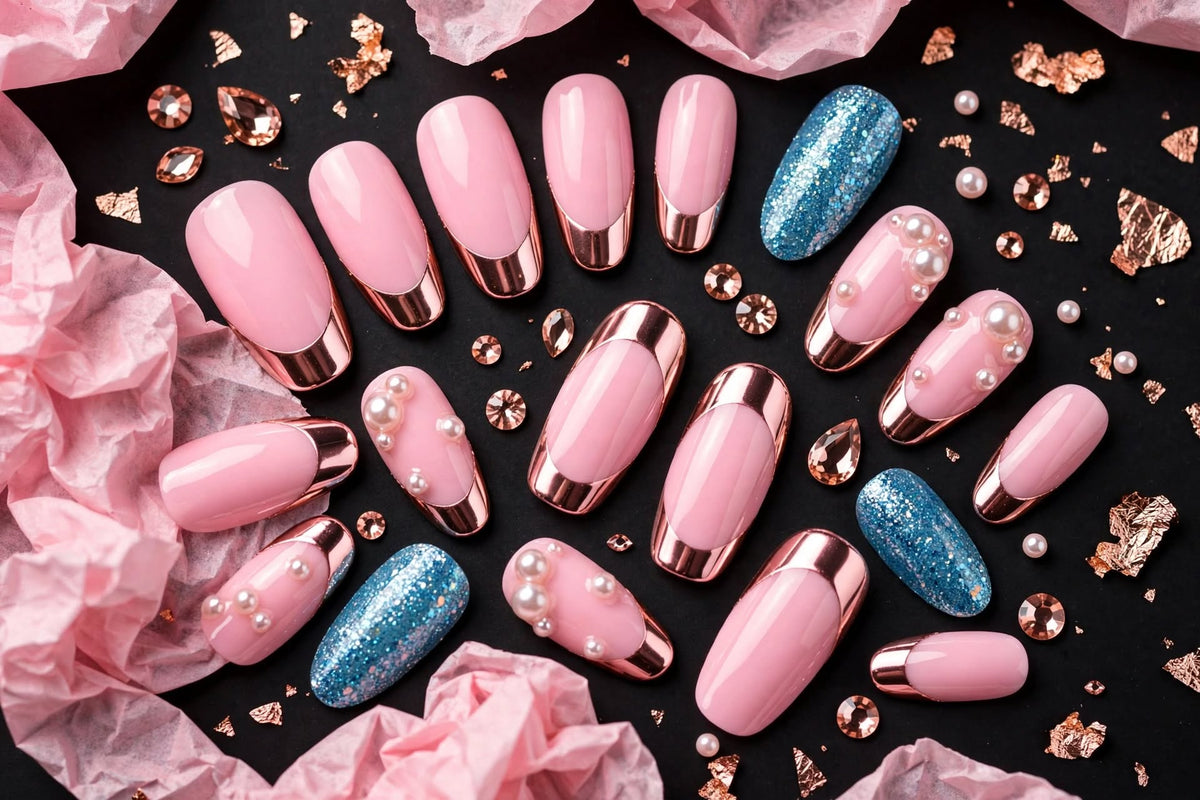 PRESS-ON NAILS EDITION - PRESS. SLAY. REPEAT.  ∣ P r e t t y G i r l H u s t l e C o l l e c t i o n − W o m e n ′ s ∣PrettyGirlHustleCollection−Women  ′  s Line