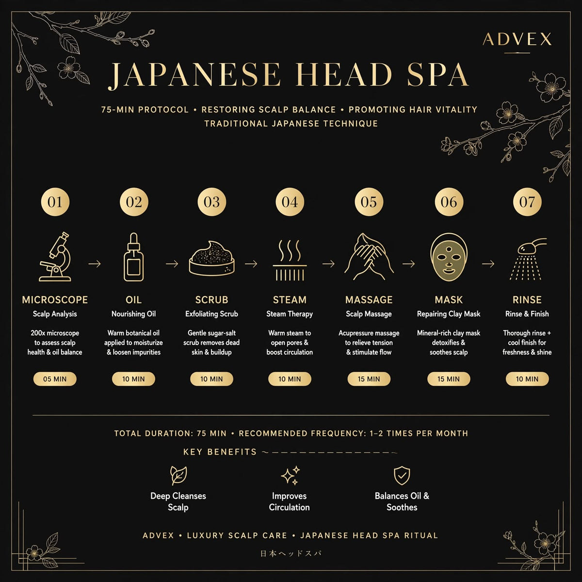 ADVEX Japanese Head Spa & Scalp Detox PRO Protocol - $597
